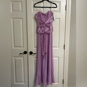 David Meister Strapless Dress